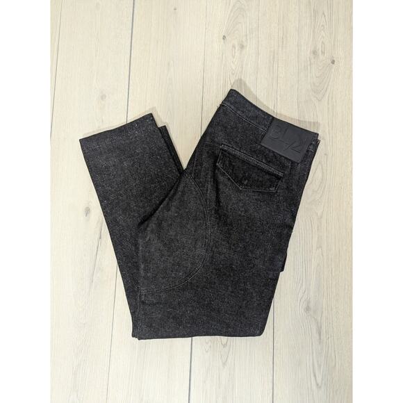 Blvk By Rocawear Jeans Black Size 38x29 Reinforced Crotch Cargo Pocketed - Picture 1 of 10